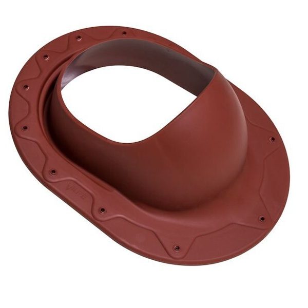 Проходной элемент Classic красного (RR29, RAL3009) цвета для фальцевой и готовой скатной битумной кровли. Vilpe (Артикул 732568)