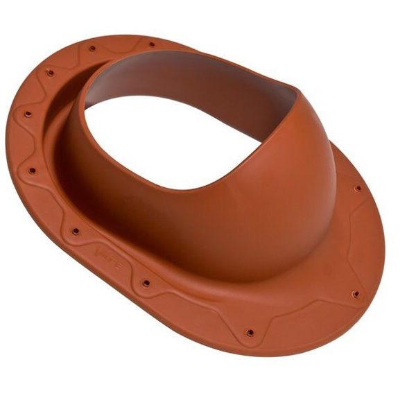 Проходной элемент Classic кирпичного (RR750, RAL8004) цвета для фальцевой и готовой скатной битумной кровли. Vilpe (Артикул 732569)