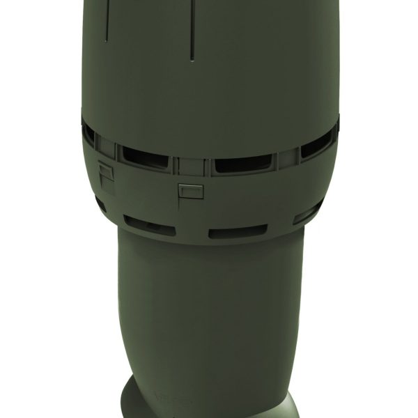 Зеленый (RR11) кровельный изолированный вентиляционный выход Vilpe FLOW 160P/из/700 (Артикул 350026)