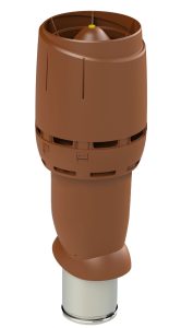 Кирпичный (RR750, RAL8004) кровельный изолированный вентиляционный выход Vilpe FLOW 160P/из/700 (Артикул 350029)