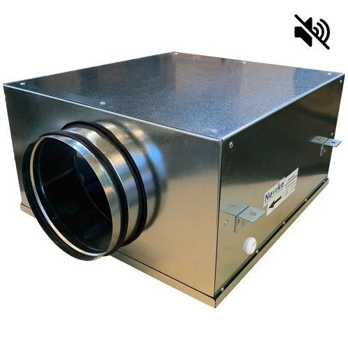 Вентилятор канальный круглый шумоизолированный VS(AC1)- 100(D190) Compact (0,07 кВт; 0,3А)